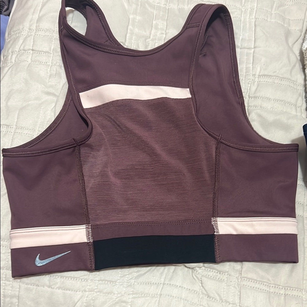 NIKE Women's Mauve Sports Bra - Picture 2 of 2